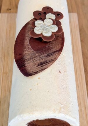 Bûche glacée Sorbet Cacao - Vanille - 8 parts